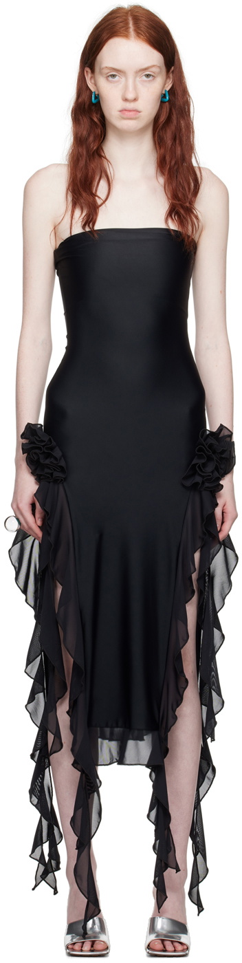 Fancì Club Black 'The Thieves' Maxi Dress