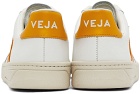 Veja White & Yellow V-12 Sneakers