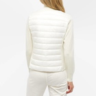 Moncler Women's Padded High Neck Cardigan in White