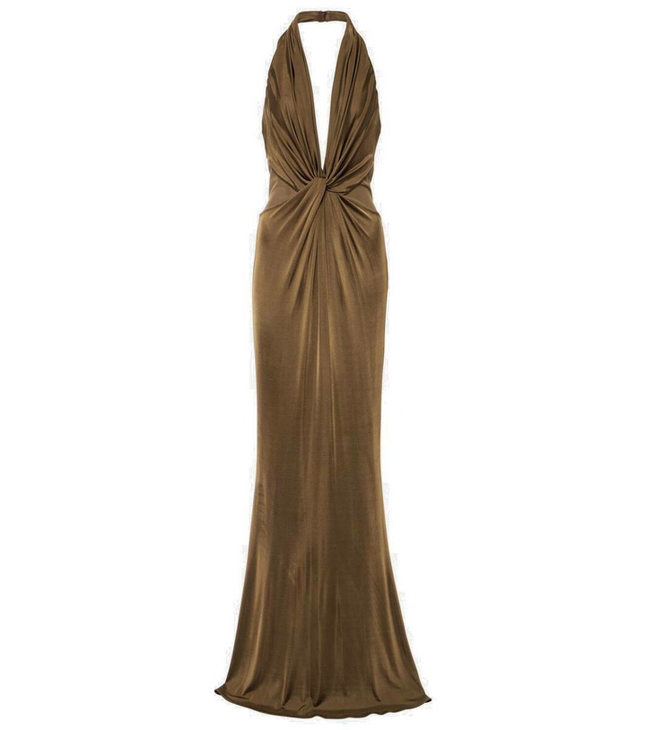 Photo: Tom Ford Halterneck jersey gown
