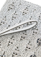 Rabanne Embellished Lurex Raffia Pouch - Silver - One Size