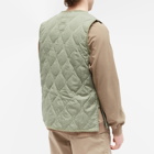 Taion Men's Military Zip Down Vest in Sage Green