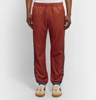 Gucci - Tapered Webbing-Trimmed Printed Tech-Jersey Track Pants - Multi