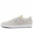 Reebok x JJJJound Club C 85 Sneakers in White/Chalk/Space Grey