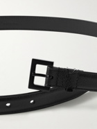 SAINT LAURENT - 2cm Full-Grain Leather Belt - Black