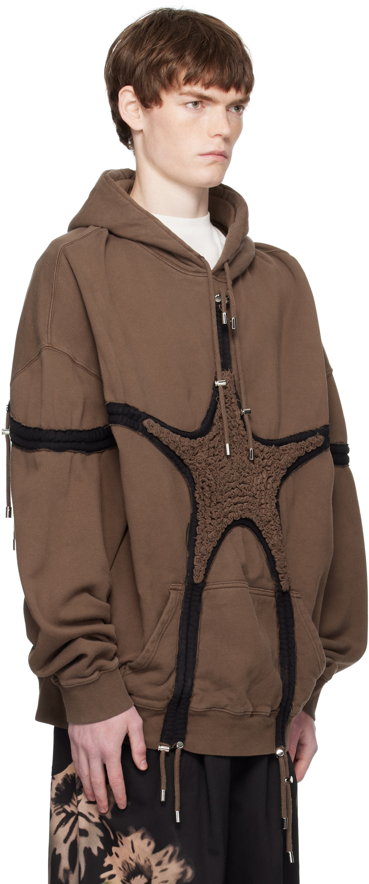 Collina Strada Brown Soft Star Hoodie
