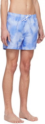 Hugo Blue Printed Swim Shorts