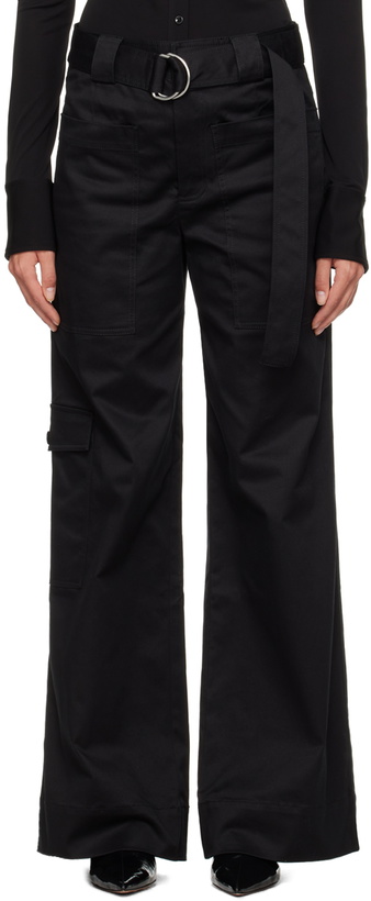 Photo: Proenza Schouler Black Proenza Schouler White Label Belted Trousers