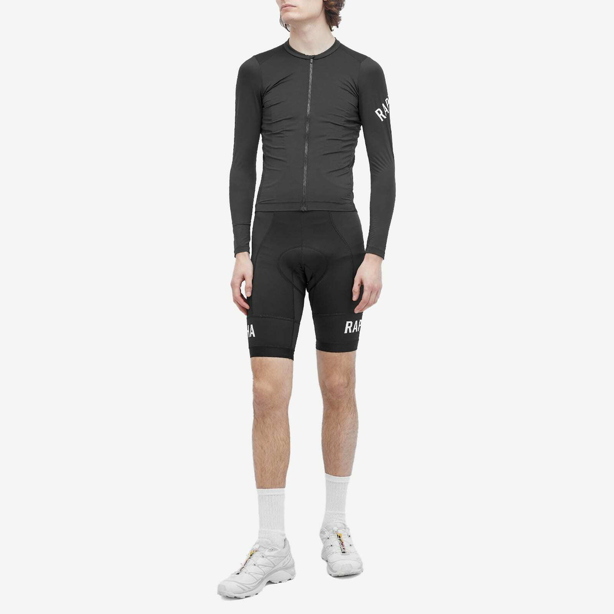 Rapha Men's Pro Team Long Sleeve Jersey in Grey/Black/White