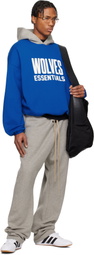 Fear of God ESSENTIALS Blue & Gray NBA Wolves Pull Over Hoodie
