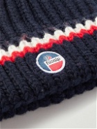 Fusalp - Griaz Logo-Appliquéd Striped Ribbed Merino Wool Beanie