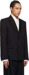 WOOYOUNGMI Black Wool Single Blazer