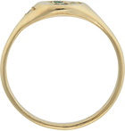 Seb Brown Gold & Green Neapolitan Signet Ring