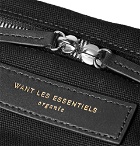 WANT LES ESSENTIELS - Hartsfield Leather-Trimmed Organic Cotton-Canvas Holdall - Men - Black