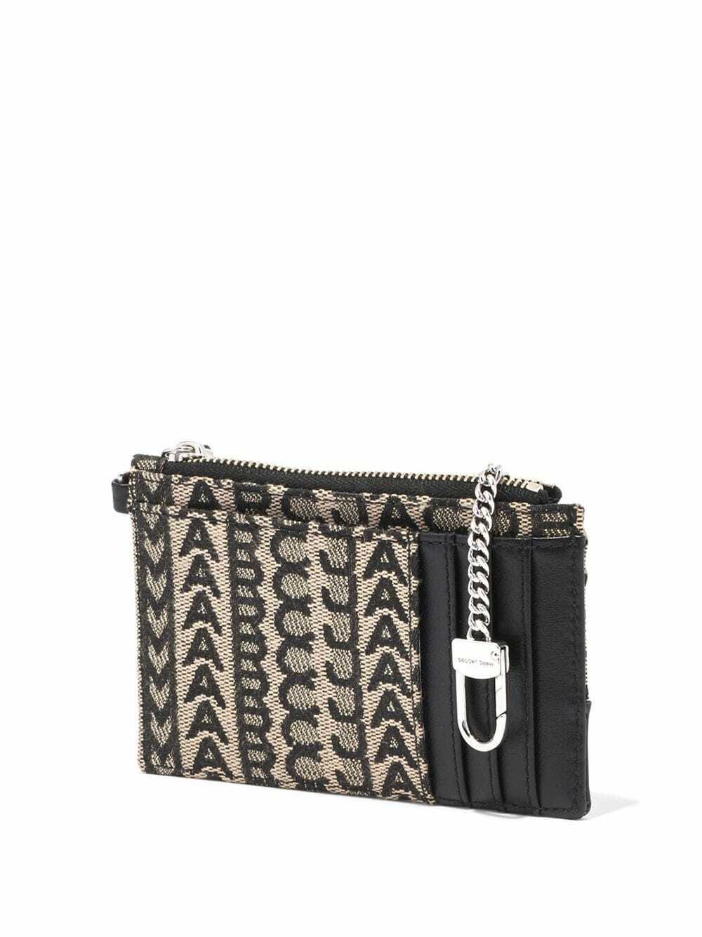 MARC JACOBS The Monogram Leather Top Zip Wristlet Wallet Marc Jacobs