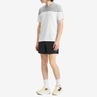 SOAR Men's Printed Tech T-Shirt in White/Black Stripe