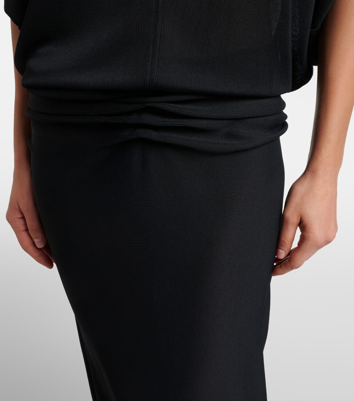 The Row Delyra ruched jersey gown