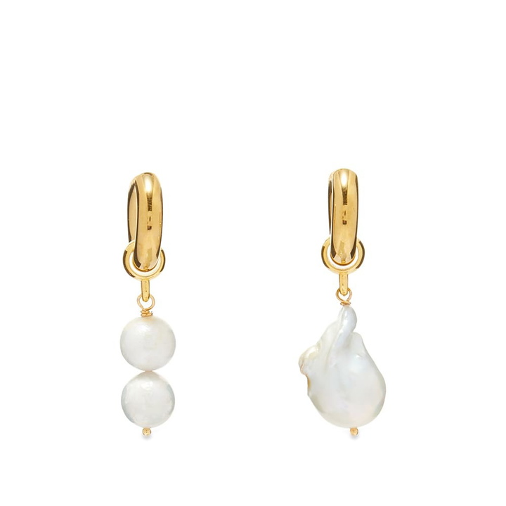 Photo: Martha Calvo Mismatched Baroque Pearl Earrings
