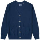 Blue Blue Japan Circle Back Print Cardigan