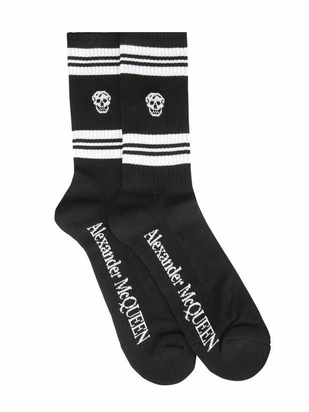 Photo: Alexander McQueen Stripe Skull Sport Socks