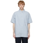 Nanamica Blue Wind Button-Down Shirt