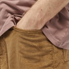 Blue Flowers Men's Bud Corduroy Short in Dark Sand