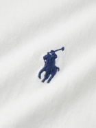 Polo Ralph Lauren - Logo-Embroidered Cotton-Jersey Henley T-Shirt - White