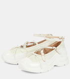 Simone Rocha Embellished patent leather ballet flats