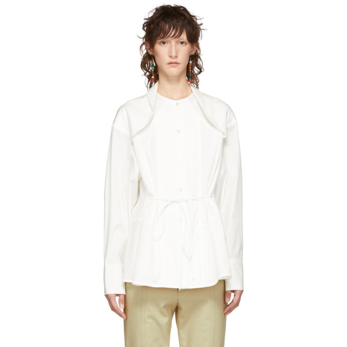 Photo: Ovelia Transtoto White Aperture Shirt
