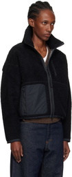Canada Goose Black Simcoe Zip Up Fleece Sweater