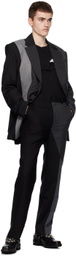 Feng Chen Wang Black & Gray Multi Paneled Blazer