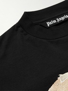 Palm Angels - Printed Cotton-Jersey T-Shirt - Black