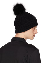 Moncler Black Pom-Pom Hat