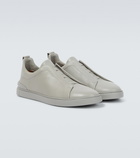 Zegna Triple Stitch leather sneakers