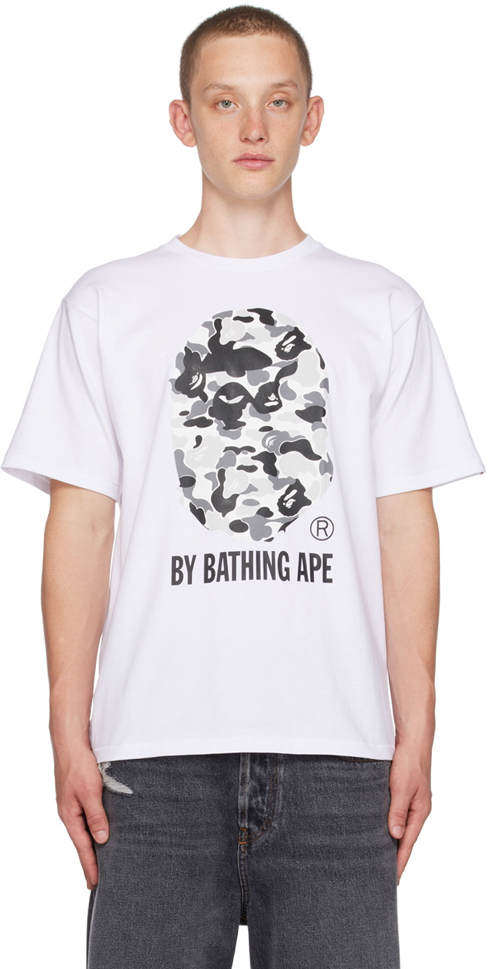 BAPE White ABC Camo T-Shirt A Bathing Ape