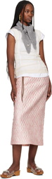 Simone Rocha Gray Embellished Cashmere Neckerchief Scarf