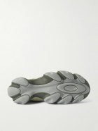 Oakley Factory - Orbital Flesh Mesh-Trimmed Suede Sneakers - Neutrals