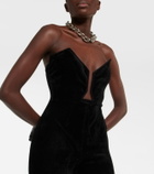 Roland Mouret Cutout chenille jumpsuit