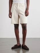 NN07 - Otis Straight-Leg Organic Denim Shorts - Neutrals