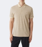 Valentino VGold striped cotton polo shirt