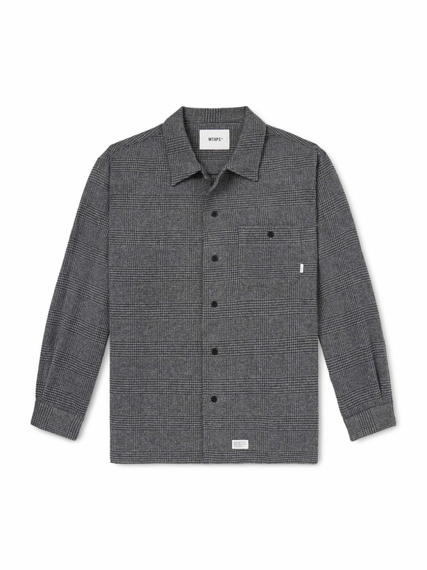 Photo: WTAPS - Crumb Houndstooth Flannel Shirt - Gray