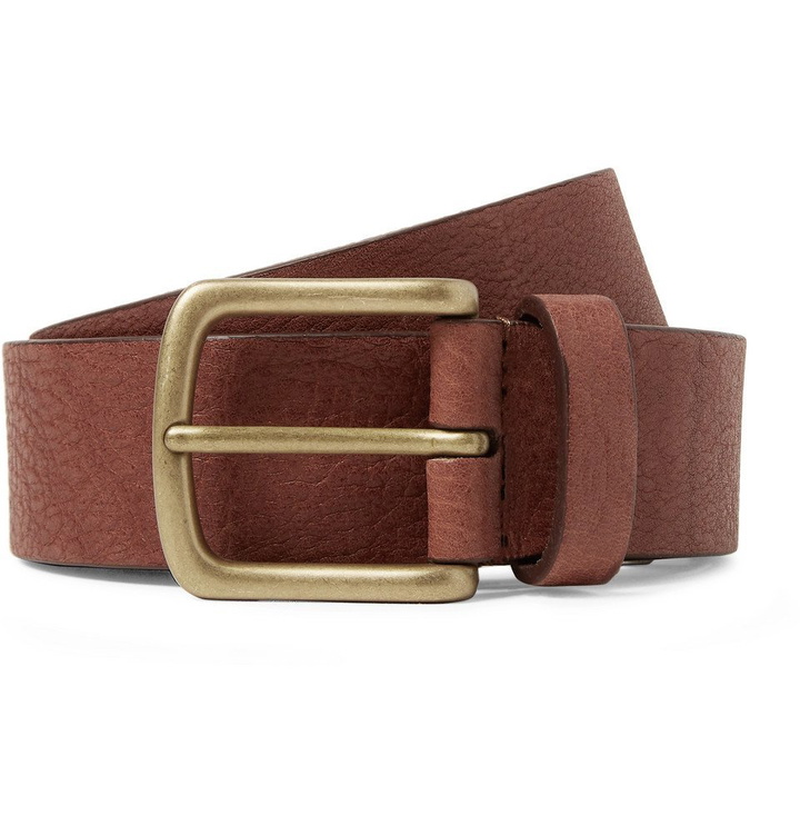 Photo: Anderson's - 3cm Chocolate Full-Grain Leather Belt - Men - Chocolate