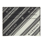 Givenchy Black and White Chain Logo Card Holder