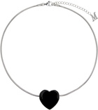 Marland Backus Silver 'Heart Of Stone' Necklace