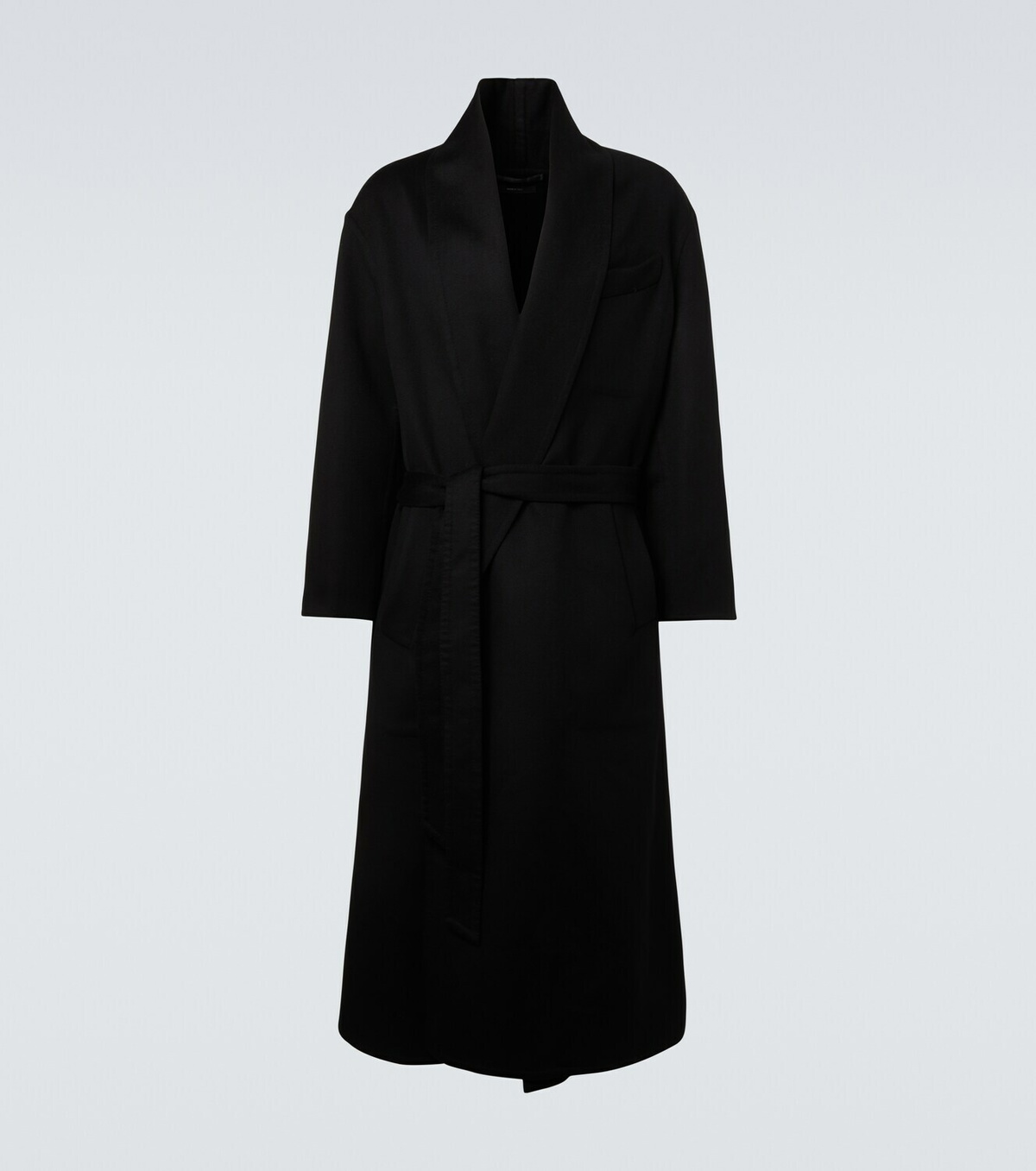 Tom Ford Wool and silk wrap coat