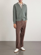 PIACENZA 1733 - Slim-Fit Honeycomb-Knit Cotton Bomber Jacket - Green