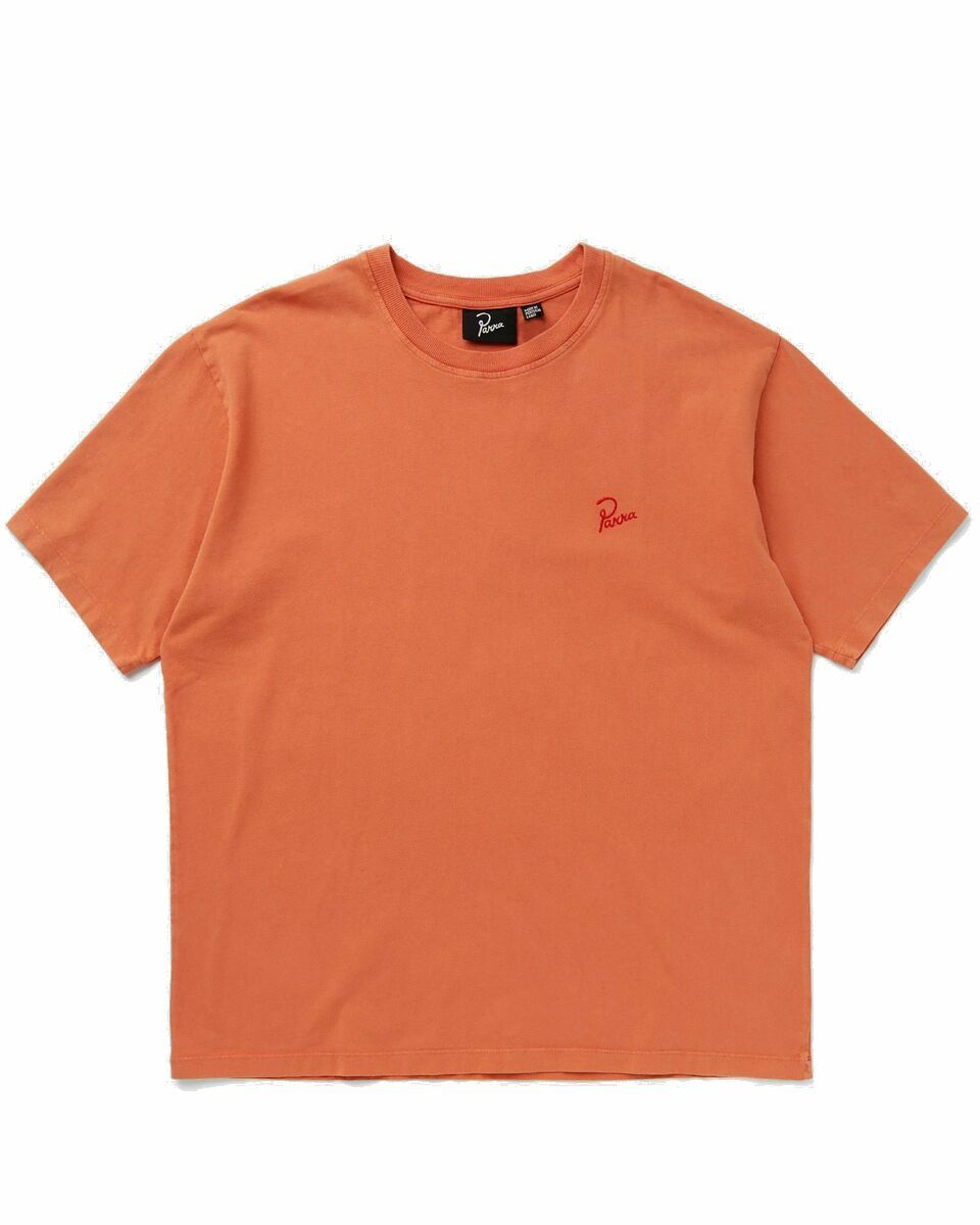 Photo: By Parra Script Logo T Shirt Orange - Mens - Shortsleeves