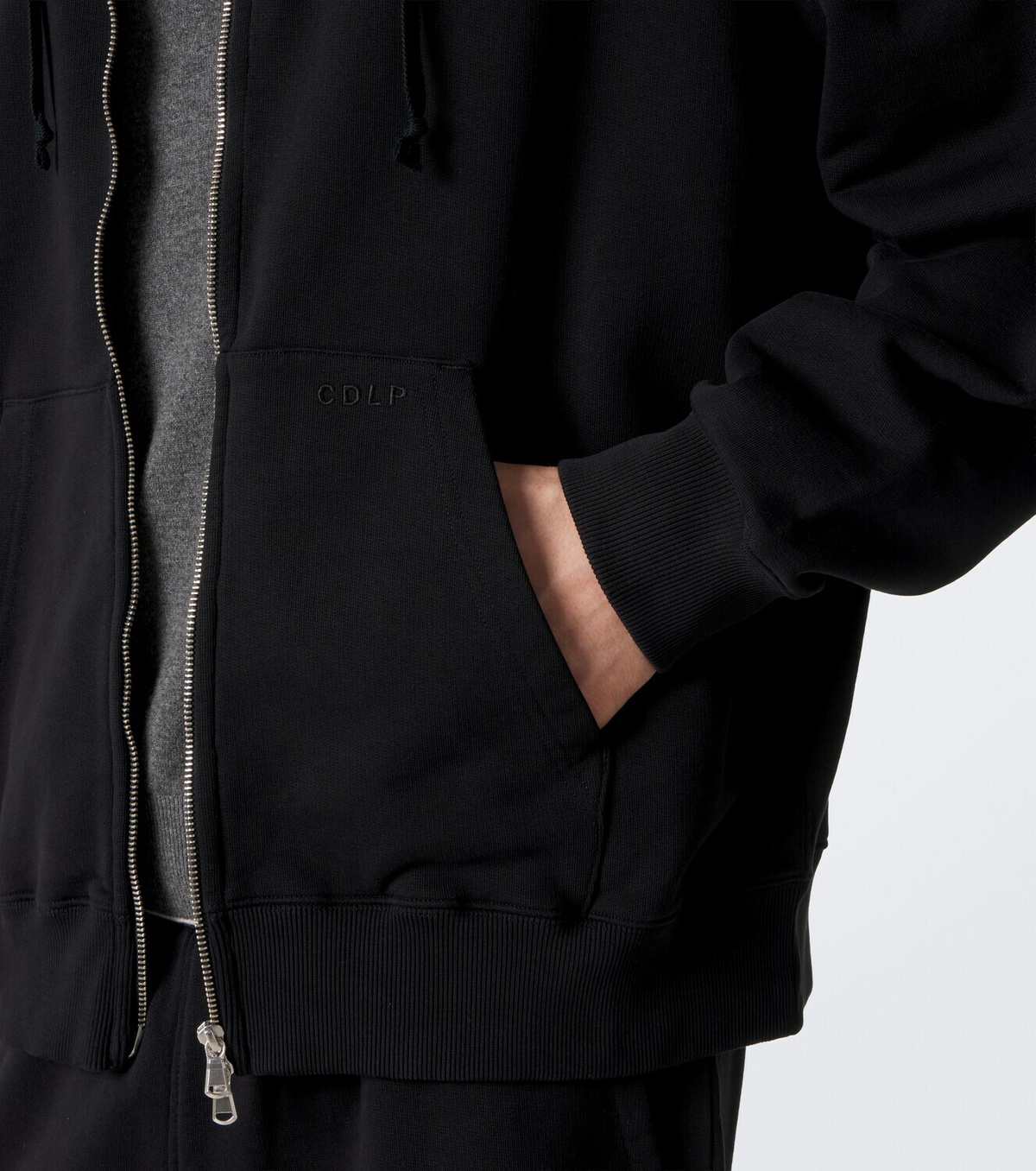 CDLP Cotton zip-up hoodie