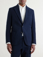 De Petrillo - Cotton-Seersucker Suit Jacket - Blue