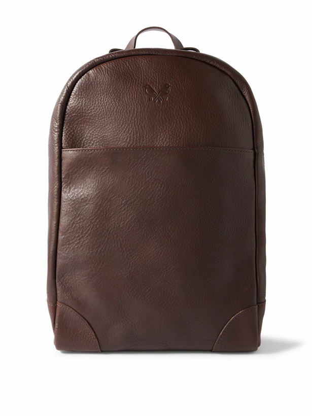 Photo: Bennett Winch - Logo-Debossed Full-Grain Leather Backpack